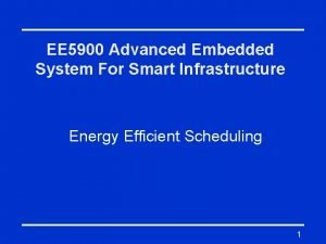 Advanced embedded systems