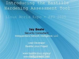 Linux bastille