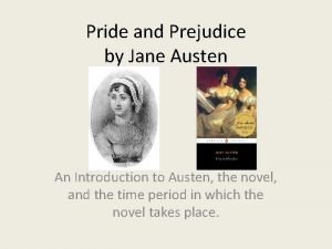 Pride and prejudice introduction