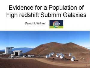 Evidence for a Population of high redshift Submm