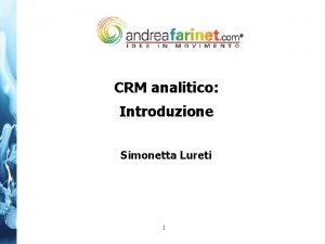 Crm analitico