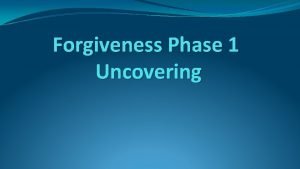 Enright forgiveness model Enright forgiveness model