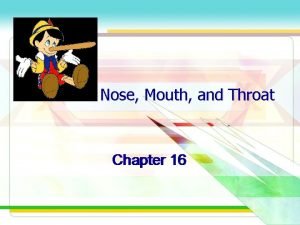 Nose Mouth and Throat Chapter 16 Slide 16