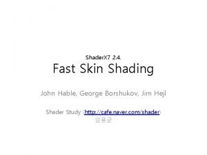 George borshukov George borshukov