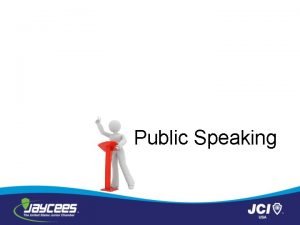 Public speaking module