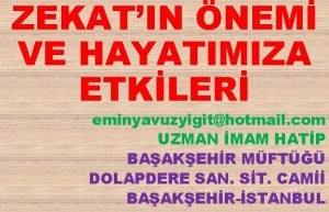 ZEKATIN NEM VE HAYATIMIZA ETKLER eminyavuzyigithotmail com UZMAN