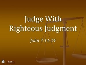 John 7 24