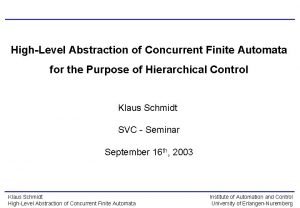 Finite automata Finite automata