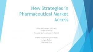 Market access definition pharmaceutical