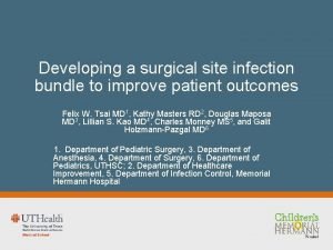 Surgical site infection bundle checklist Surgical site infection bundle checklist