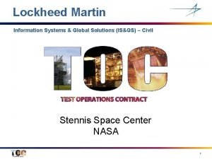 Lockheed martin information systems & global solutions