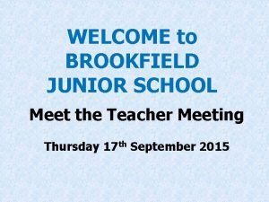 Brookfield junior school larkfield