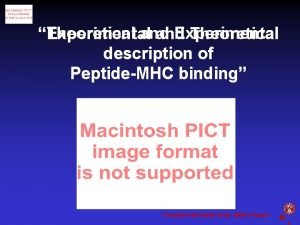 Theoretical and Experimental Experimental and Theoretical description of Theoretical and Experimental Experimental and Theoretical description of