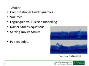 Eulerian vs lagrangian fluids