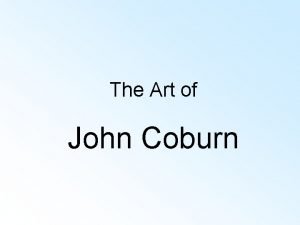 The Art of John Coburn John Coburn 1925