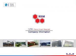 Global version NSM Nano Smart Material Company Information