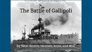 Battle of gallipoli