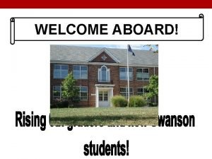 WELCOME ABOARD SPIRIT SERVICE SCHOLARSHIP HOME OF THE