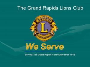 Lions club grand rapids
