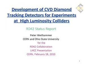 Development of CVD Diamond Tracking Detectors for Experiments