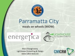 Parramatta City meals on wheels MOW Brian Shaughnessy