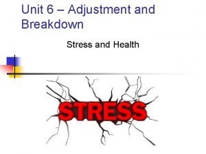 Stress meaning