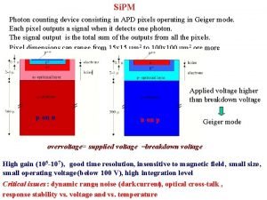 Si PM Photon counting device consisting in APD