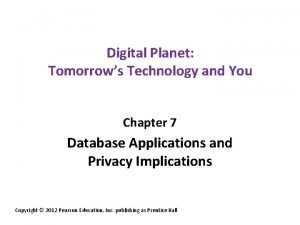 Digital Planet Tomorrows Technology and You Chapter 7
