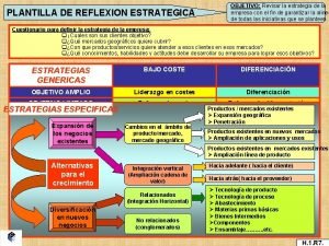 Reflexion estrategica