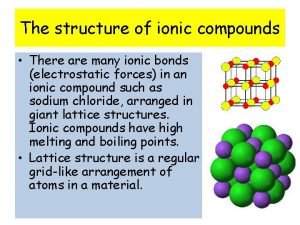 Why are ionic compunds brittle