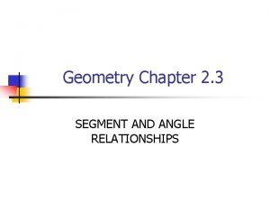 Definition of segment bisector in geometry