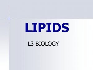 Facts of lipids