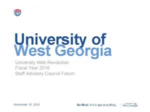 University of west georgia colors