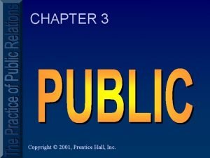 CHAPTER 3 Copyright 2001 Prentice Hall Inc Lets