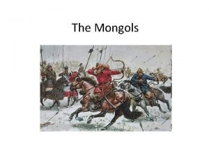 Mongols background