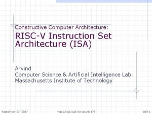 Riscv instruction set