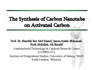 The Synthesis of Carbon Nanotube on Activated Carbon