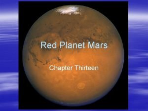 Red Planet Mars Chapter Thirteen ASTR 111 003