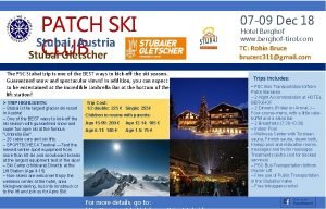 PATCH SKI Stubai Austria CLUB Stubai Gletscher The