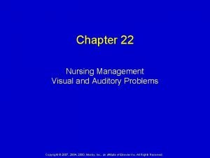 Nursing diagnosis for vision impairment