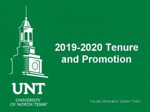Unt faculty information system