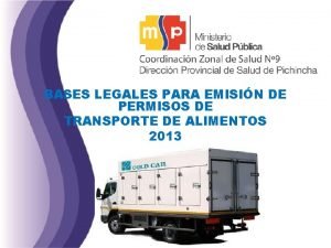 BASES LEGALES PARA EMISIN DE PERMISOS DE TRANSPORTE