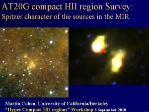 AT 20 G compact HII region Survey Spitzer