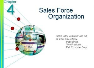 Functional sales organization