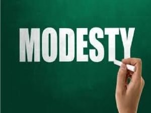 What is modesty?