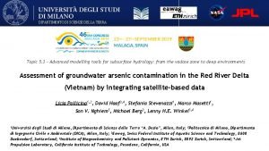 DIPARTIMENTO DI SCIENZE DELLA TERRA Topic 5 3