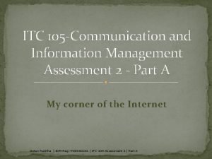 Itc 105 Itc 105