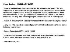 Quotes about nuclear energy