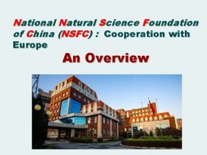 National nature science foundation of china