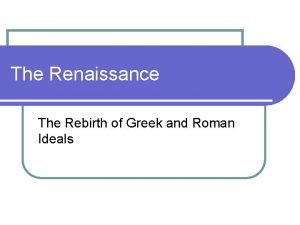 Greek word for rebirth